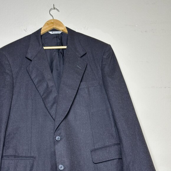 Neiman Marcus Aquascutum Of London Blazer Sport Coat Jacket Men 42R Black Prep - Picture 13 of 16